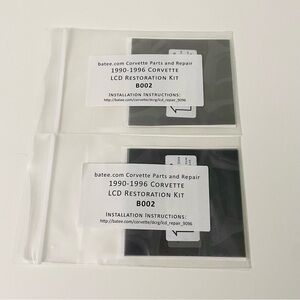 Lot of 2 1990-1996 Corvette LCD Panel Polarizing Film Restoration Kit B002